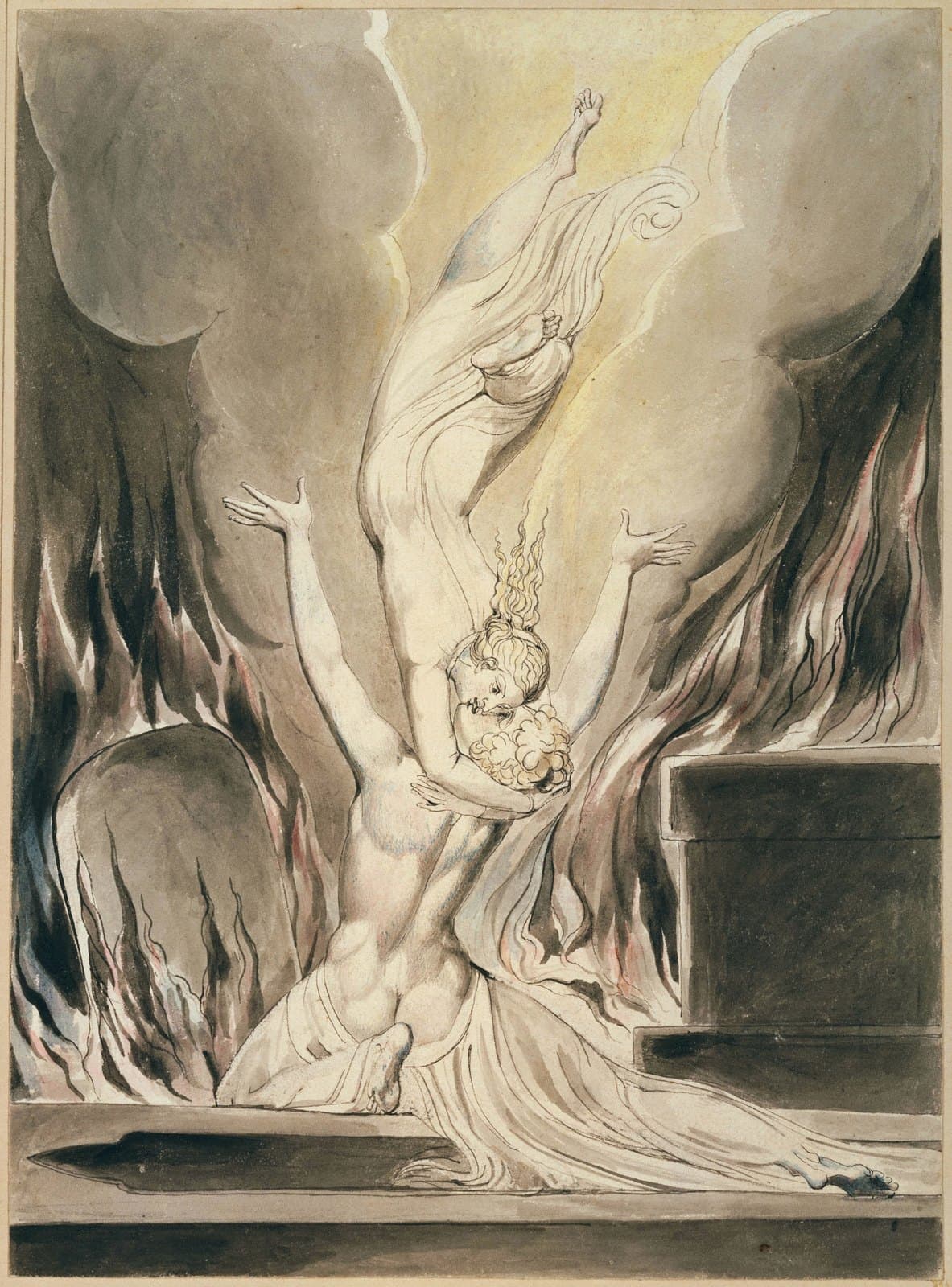 William Blake, The Reunion of the Soul and the Body, 1808