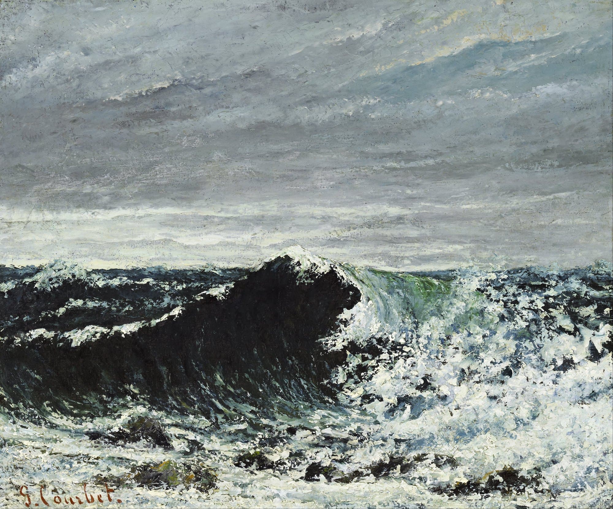 Gustave Courbet, The Wave, c. 1869
