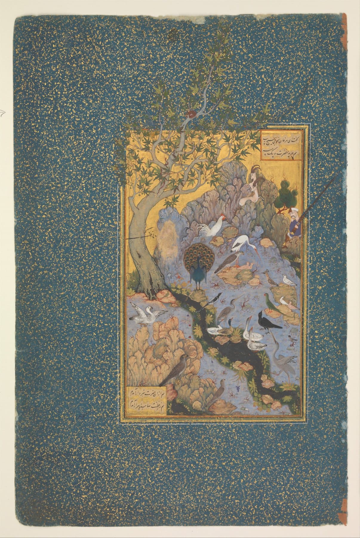 The Concourse of the Birds, folio from a Mantiq al-Tayr