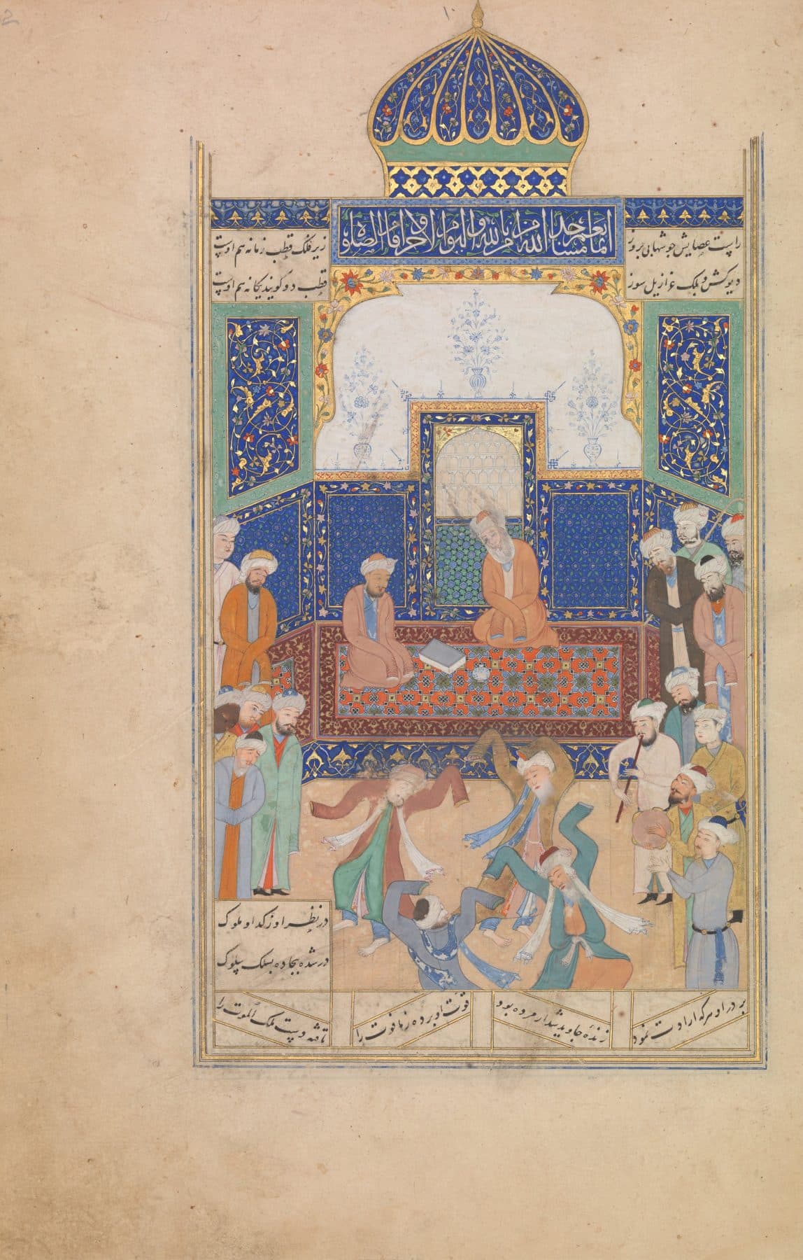 Sufis performing sama before Shaykh Nizam al-Din Awliya